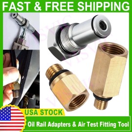 Unbranded High Pressure Oil Pump Fitting Tool & Oil Rail Adapters Kit for Ford 6.0L NEWr