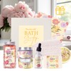 Peony Spa Gift Set for Women, Luxury 9 Pcs Bath