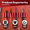 STXDY Magnetic Plier Holder,10-Slot Plier&Screwdriver Organizer Rack for Spring Loaded,