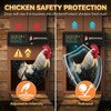 Automatic Chicken Coop Door Solar Powered with HD Screen, Timer