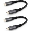 Vebner 6-Inch Extra Short USB4 Cable - 40Gbps Supports 100W
