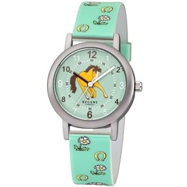 Regent Unisex Kinder Analog Quarz Uhr mit Plastik Armband 12400268