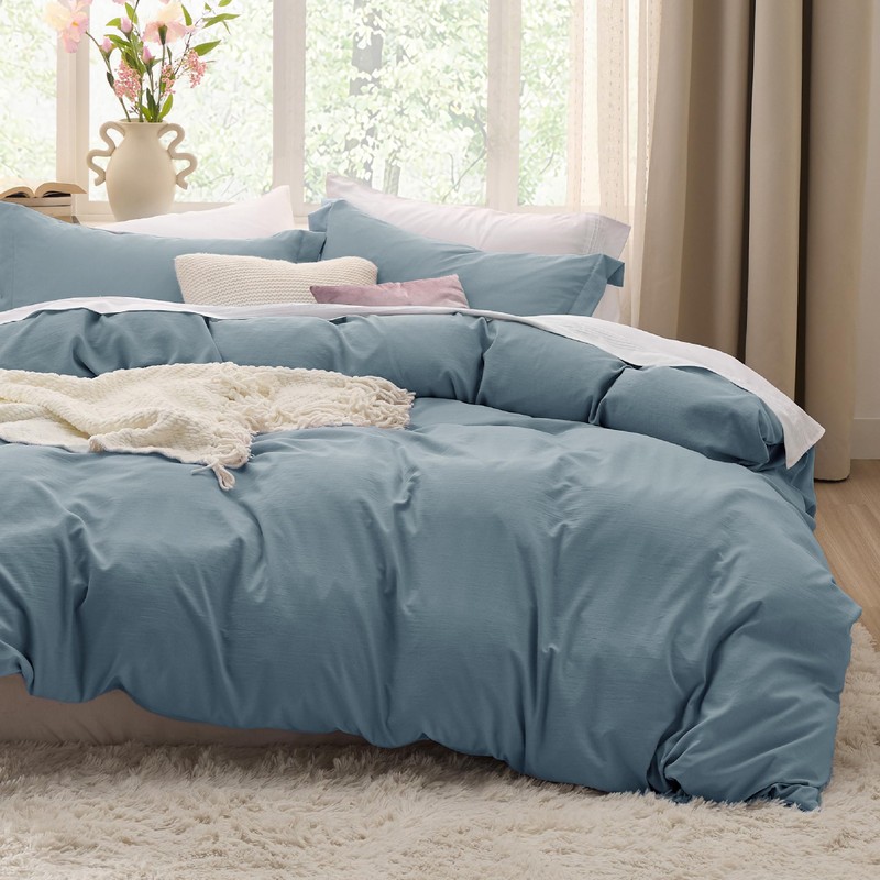 Bedsure Mineral Blue Duvet Cover Twin/Twin XL Size - 2