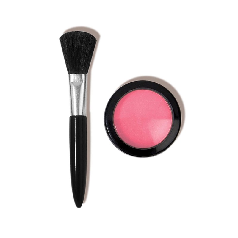 L.A. COLORS Blusher & Deluxe Brush (carded), Mink CBC143