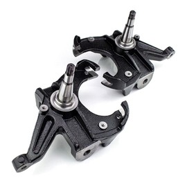 2.5" Front Lowering Spindle Drop Kit For 1973 1974 1975 1976 1977 1978 1979 1980 1981 1982 1983 1984 1985 1986 1987 CHEVY C10 GMC C15 2WD with the 1" Thick Brake Rotor