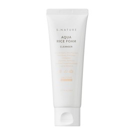 S-Nature Aqua Rice Mildly Acidic Cleansing Foam, 80ml, 1 Piece / 에스네이처 아쿠아 라이스 약산성 클렌징폼, 80ml, 1개