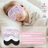 NganSuRong 2 Pack Sleep Mask for Kids Girls，Silk Eye Mask