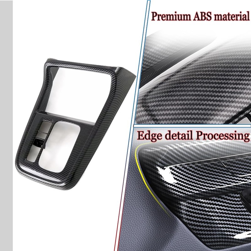MUXEE 2PCS Center Console Frame Gear Shift Panel Cover Trim