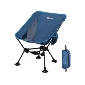 WildCall Lightweight Folding Camping Chair Compact Beach Chair with Anti-Sinking Large Feet