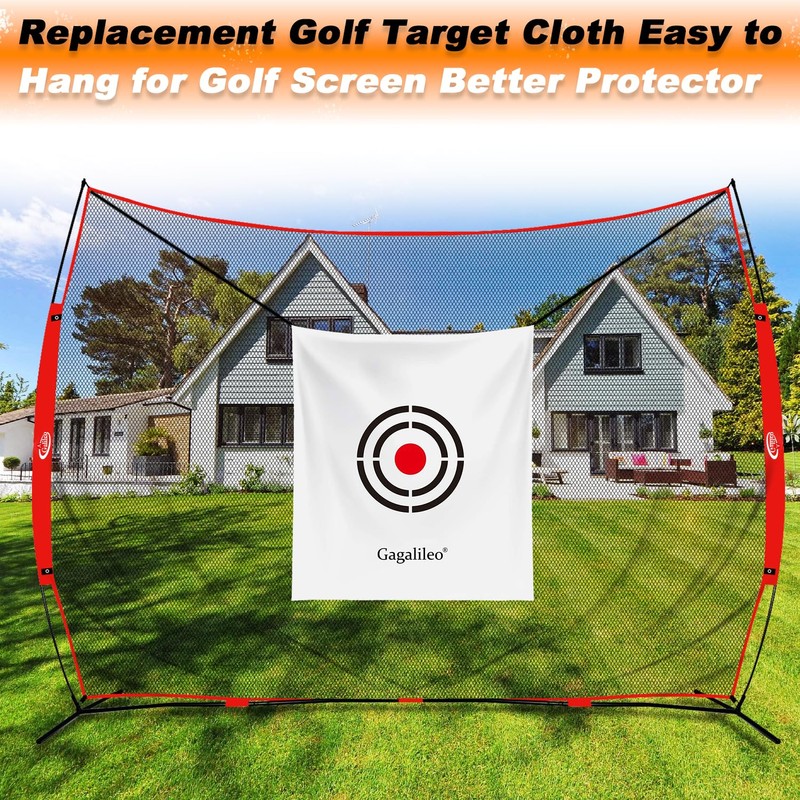 Gagalileo Golf Target Cloth: 5x6FT Protective Net Portable Easy Setup