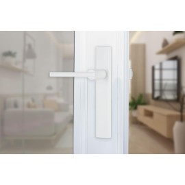 Wright Products - Bayfield Surface Lever Mount Latch for Screen and Storm Doors, Black (Modern, White)