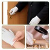 AXERHK Cotton Gloves, White, Cotton Gloves, 8 Pairs Soft White