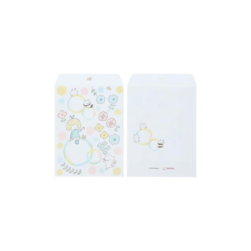 Sunstar Stationery S8907064 Mizutama Envelope, Bubble Pattern