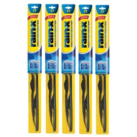 Rain-X RX30217-5PK Weatherbeater Wiper Blade - 17" Windshield Wipers (Pack Of 5), Automotive Replacement Windshield Wiper Blades That Meet Or Exceed OEM Quality And Durability Standards