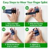 2PCS Finger Splint Trigger Finger Splint with 2 Aluminum Support