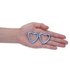 munkees, Mini Heart Carabiner Keyring (2 x Blue)