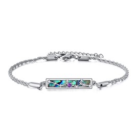 DAYLINLOVE Aquarius Bracelet Zodiac Bracelet 925 Sterling Silver 12 Constellation Horoscope Astrology Bracelet Anniversary Birthday Jewelry Gifts For Women