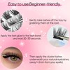 Lash Clusters 72 pcs Natural Cluster Lashes DIY Individual Eyelash