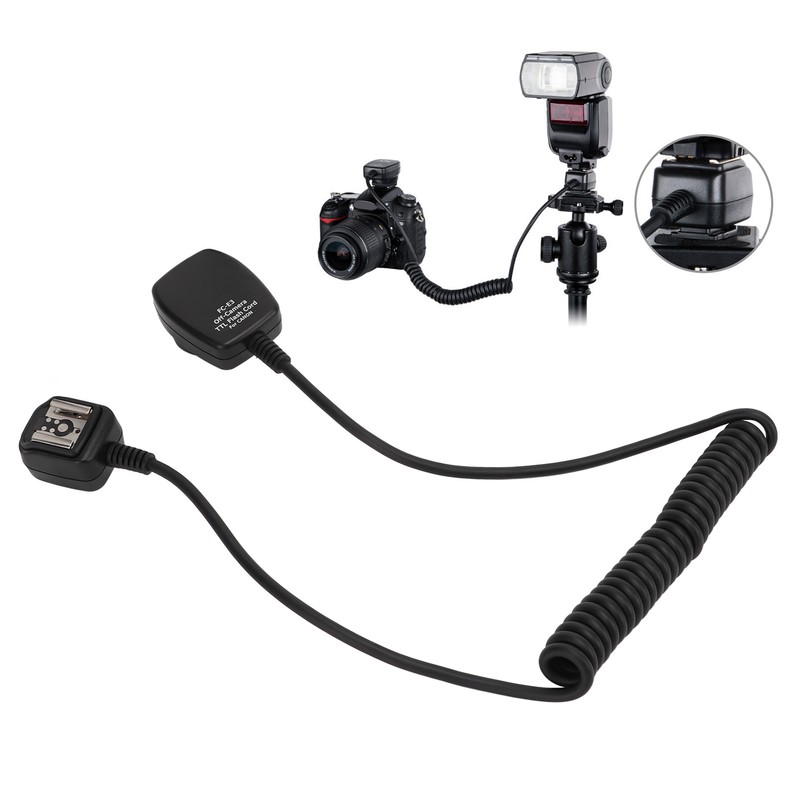 FCN3A 1.3m TTL Camera Flash Cable for Nikon Z50 SB5000