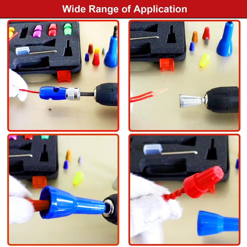 ACCYPRO Wire Stripper for Drill,Wire Stripper for 14-12-10-8-6 AWG,Wire Twisting