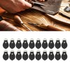 20 Sets Leather D Rings for Purse Genuine Leather D