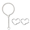 Geaanen Slip Chain Necklace Heart Slip Chain Necklace Heart Slip