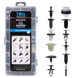 TRQ 115 Piece Kit Bumper Trim Clip, Retainer, Fastener Compatible with 2019-2023 Ford Ranger
