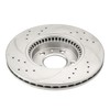 KAX 11.77in Front Disc Drilled Slotted Brake Rotors Pair Replacement