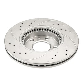KAX 11.77in Front Disc Drilled Slotted Brake Rotors Pair Replacement for Fusion 2006-2012, 6 2006-2013, MKZ 2007-2012, Milan 2006-2011, Zephyr 2006, Automotive Replacement Brake Rotors