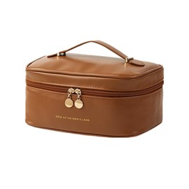 Aylashine Makeup Pouch Cosmetic Bag Large Capacity Cosmetic Pouch Cosmetic Storage Pouch Makeup Bag Solid Color Zipper Flap Toiletry Bag Travel Pouch Portable Cosmetic Bag Case Travel Toiletry Bag