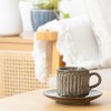 Marui Seikyo Shigaraki Ware MR-3-4387 Hechimon Cup & Saucer, Capacity