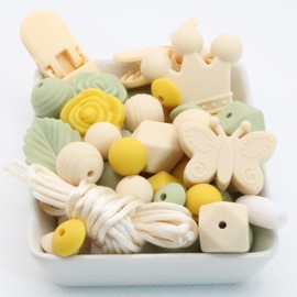 Blue Rabbit Co Silicone Beads for Keychain Making, Necklace, Bracelet, Mixed Bulk Beads & Bead Assortments, Silicon Beads (Desert Mix)