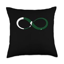 Pakistan Flag Pakistani Roots Infinity Pakistani Pride Throw Pillow