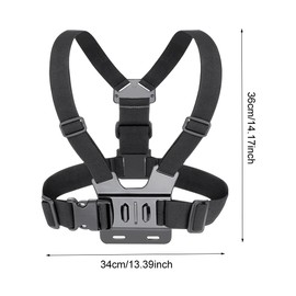 Ansodo Action Camera Chest Strap Mount Kit, Chest Strap Action Cam, Action Cam Chest Strap, Action Camera with Chest Strap, Holder Belt System Chest Mount Compatible