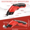 Gugxiom Electric Scissors, Carpet Cutter with 2 Interchangeable Blades, Cordless