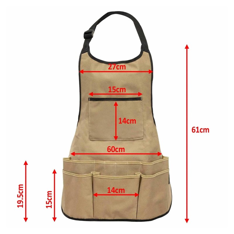 Beyond Happy Heavy Duty Waterproof Garden Apron Unisex Utility Apron