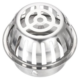 uxcell Roof Floor Drain 304 Stainless Steel Dome Floor Drain Cover Anti-Blocking Round Shaped Roof Floor Drain Outdoor for Home Yard Balcony (128mm/ 5")