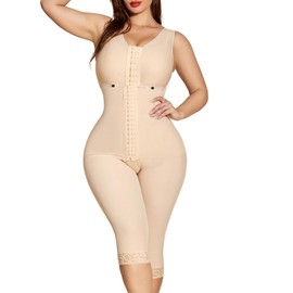 M MYODRESS Fajas Moldeadoras Shapewear Tummy Control Post Surgery Compression Garment Full Body Shaper Butt Lift Girdle Shapewear Bodysuit Postpartum Faja Curvy Waist Trainers for Women Belly Fat