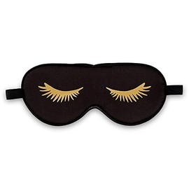 Weddingstar Satin Eyelashes Eye Mask - Black