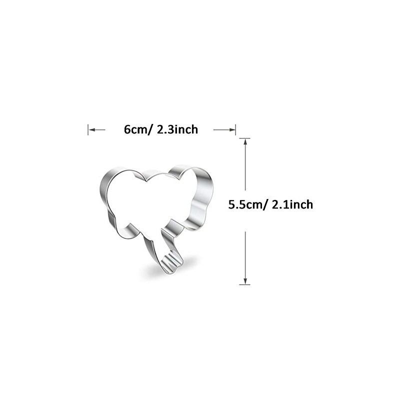 WJSYSHOP Elephant Cookie Cutter - E