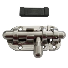 Marine 316 Stainless Steel Heavy Duty 2-3/8 Inch Locker Latch Slide Barrel Bolt for Marine Boat Window/Door/Hatch/Cabinet