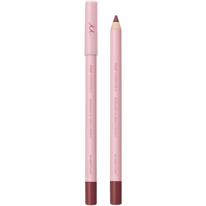 Mar Cosmetics Delineador De Labios Encerado Sassy Flame con Sacapuntas