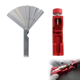 VVORHSBELL Universal Spark Plug Gap Tool Fits 10mm 12mm 14mm 16mm Precise 0.04-0.88mm Gap Setting Tool For Car & Motorcycle Maintenance (Red)