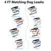 Dog Collar and Leash Set, Soft Bohemia Patterns Ethnic Style