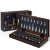 Deluxe Chess Set 16.5'' Wooden Large Folding Chess Board Game