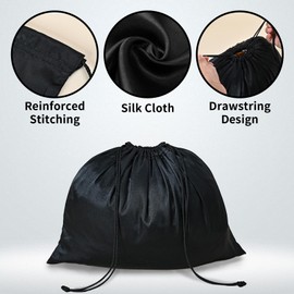 4 Pack Dust Bags for Handbags, Handbag Dust Bags Soft Silk Cloth Bag Storage for Handbags Clothes Cover Bags Shoe Bags for Travel