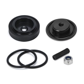 JNNJ Car Plug Grommet Cap, Car Rear Wiper Delete Plug Cover Kit, Aluminium Alloy Material Car Rear Wiper Block from Delete Kit Plug Grommet, Vehicle Cars Wiper Blades and Accessories(Black)