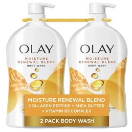 olay body wash ultra moisture renewal blend 35 oz 2 pack shea butter