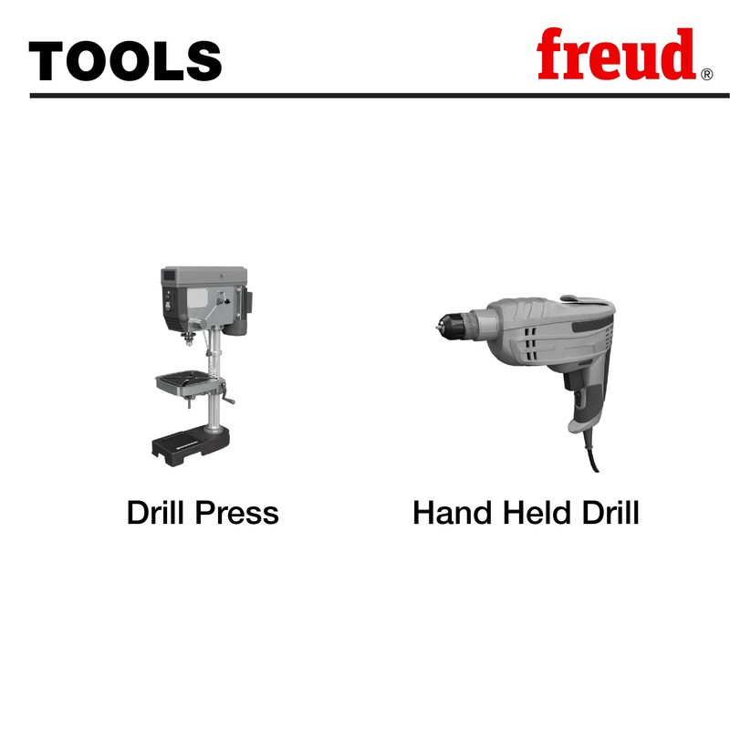 Freud Precision Shear Serrated Edge Forstner Drill with Steep Angled
