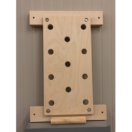 The Plyobox Warehouse 12"x24" Climbing PegBoard w/ 18" mounting brackets, Gym Pegboard, Parkour, Ninja